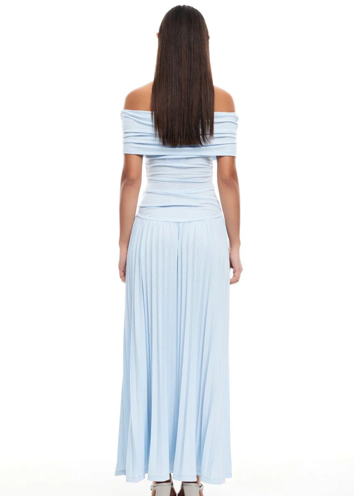 Field Of Dreams Maxi Dress-Soft Blue