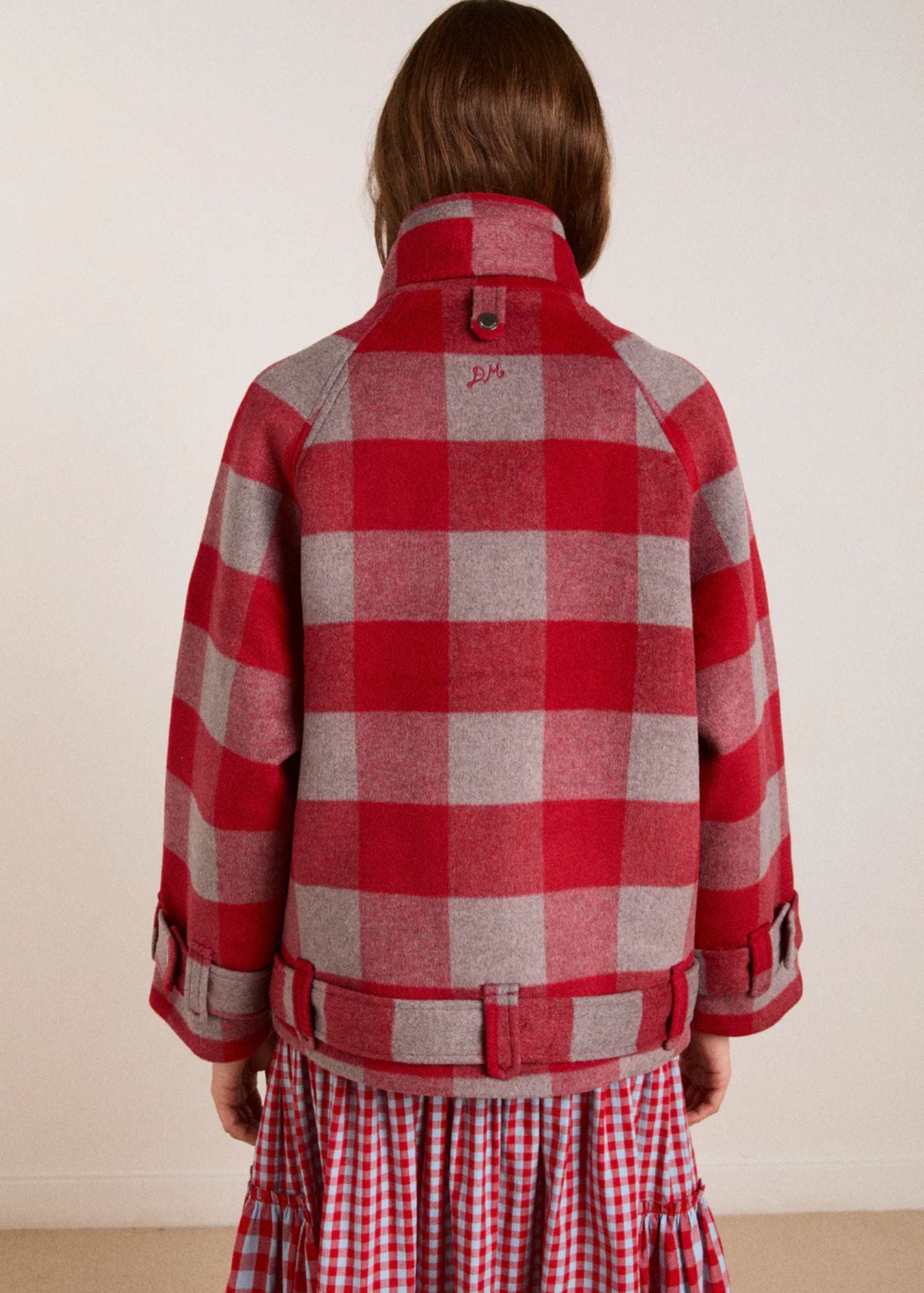 Polly Wool Bomber-Red