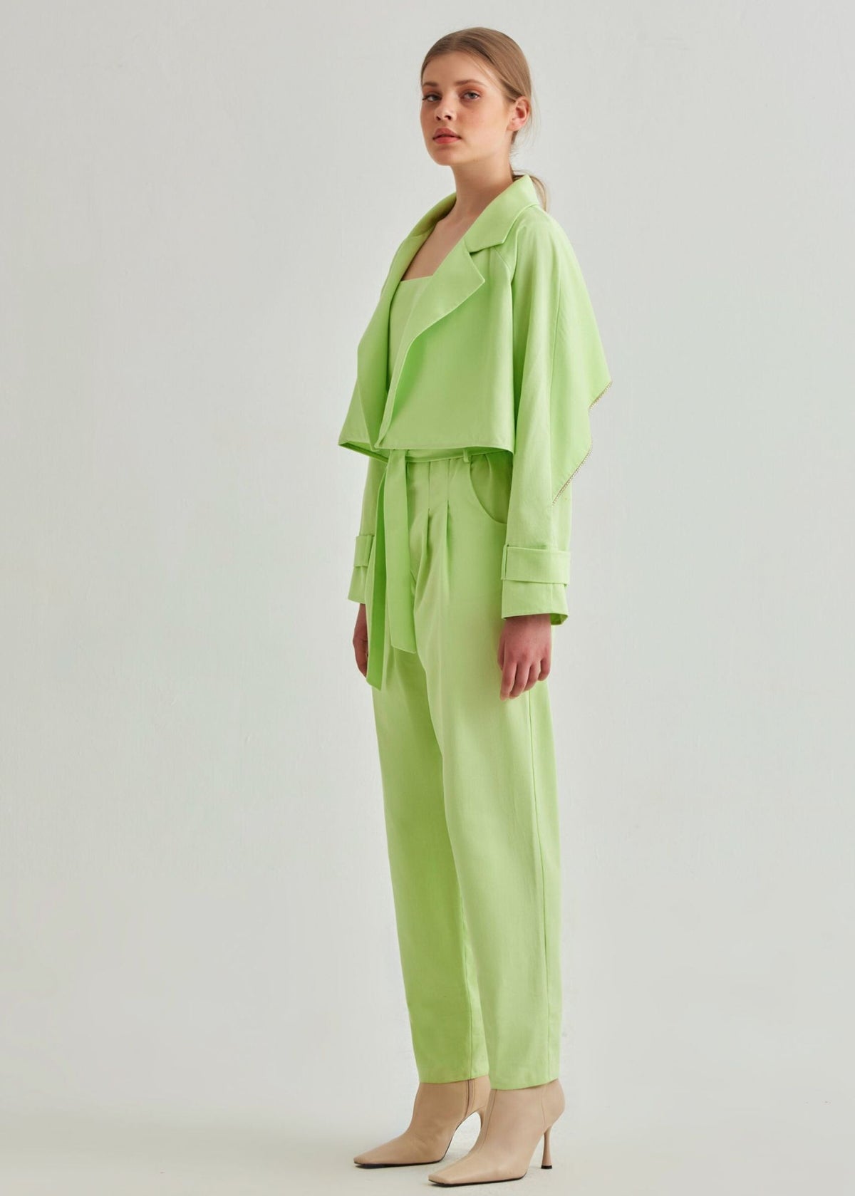 Tapered Pants - Light-Green