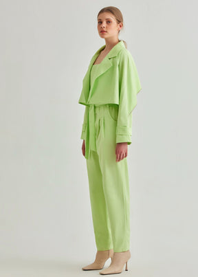 Tapered Pants - Light-Green