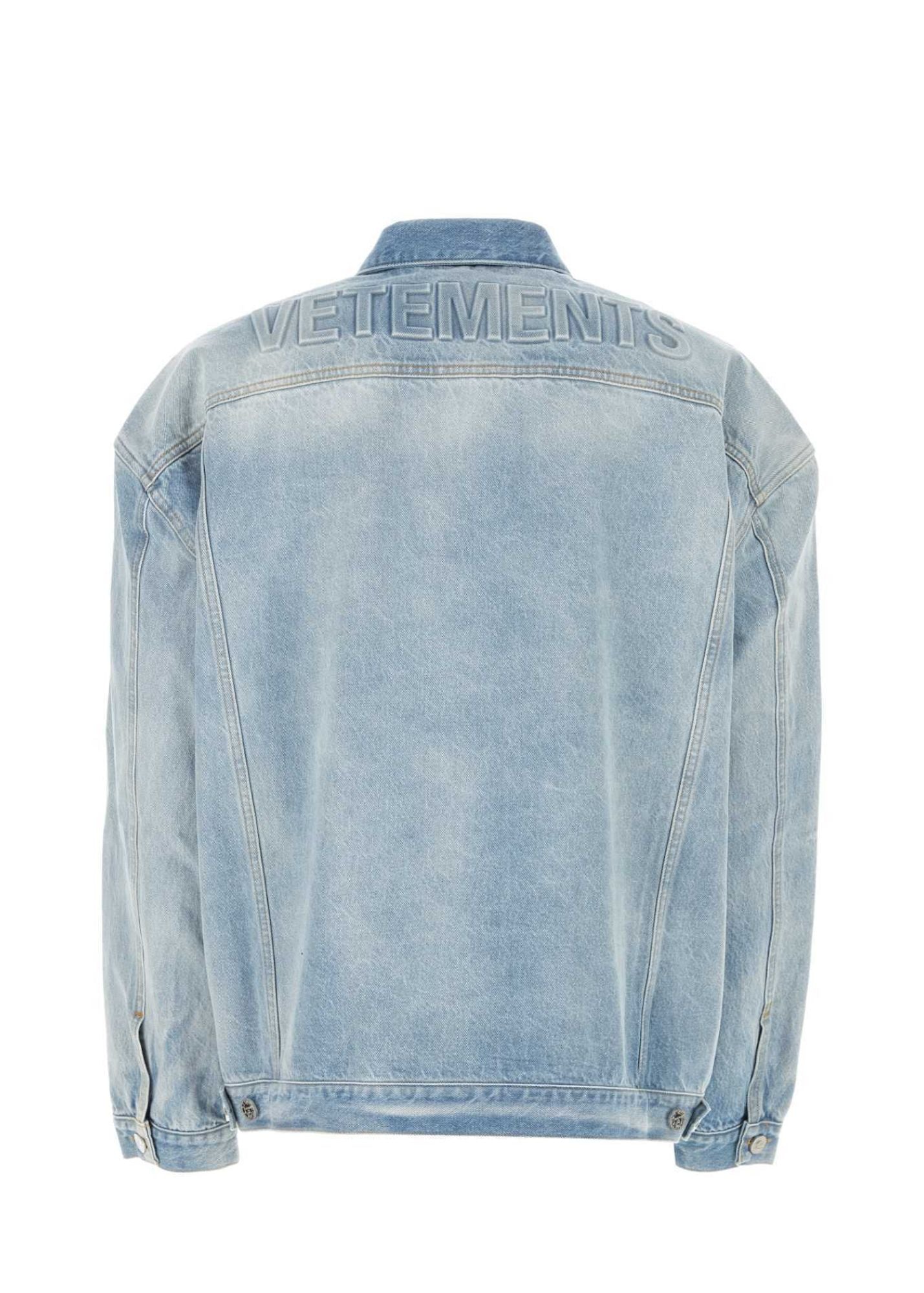 Logo Denim Jacket-Blue