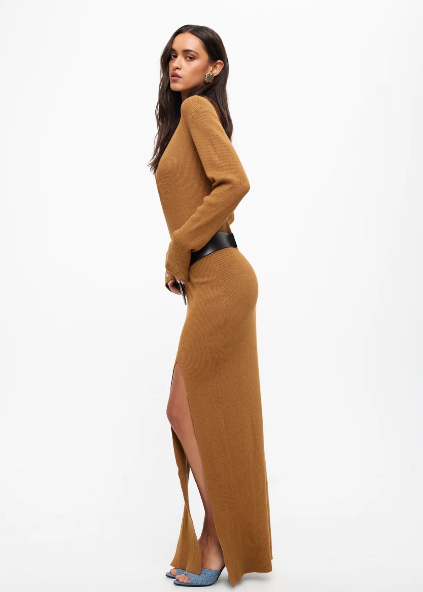 Opulence Maxi Camel Dress