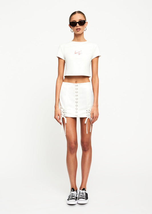 Infatuation Mini Skirt - White