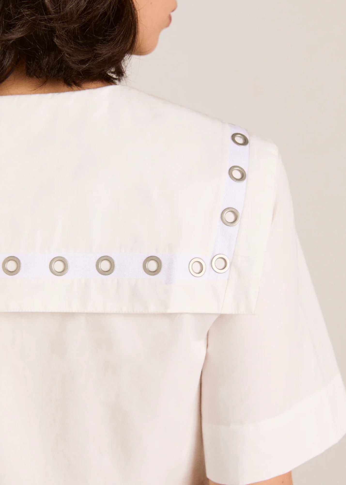 Cyrus Eyelet Blouse-White