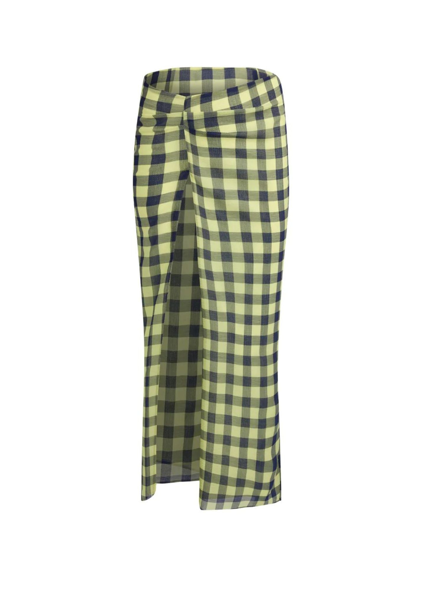 Mariah Maxi Navy Check Skirt