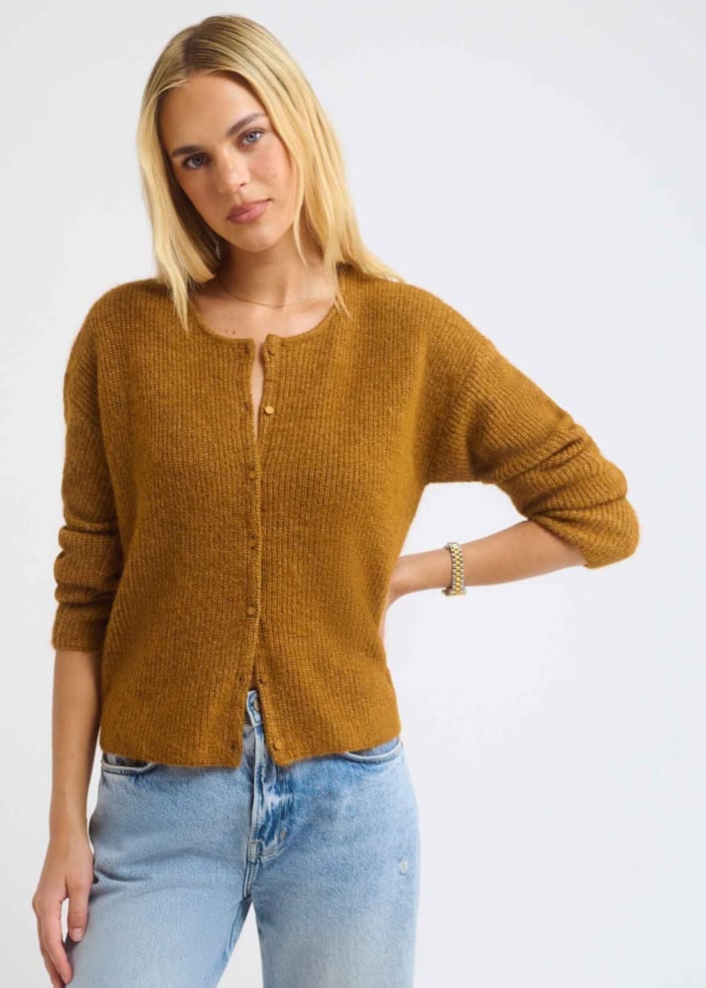 Newport Cardigan-Camel