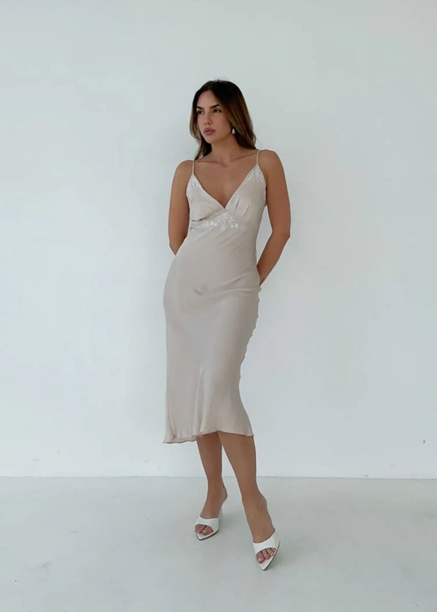 Moonlight Slip Dress - Dove