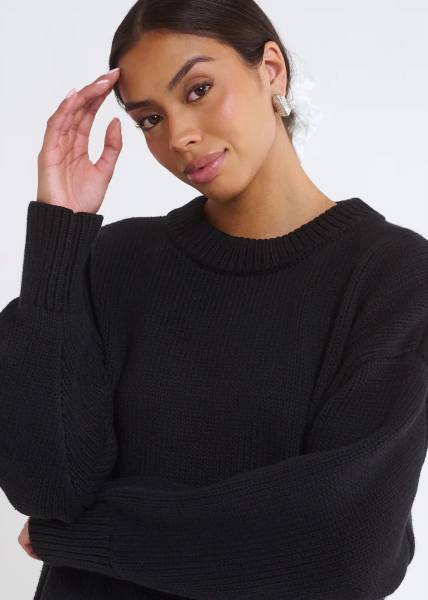 Fair Isle Sweater-Black