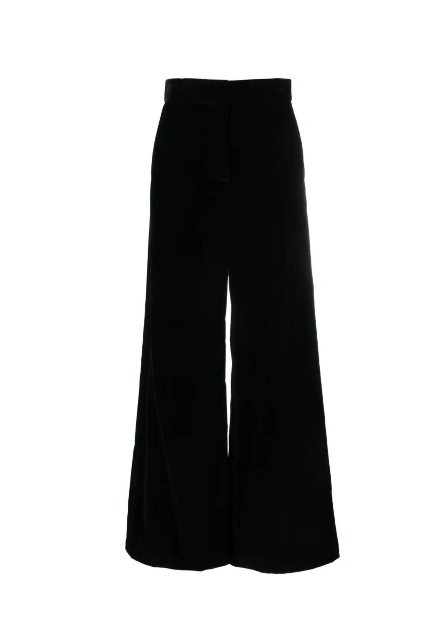 High Waisted Flared Black trousers