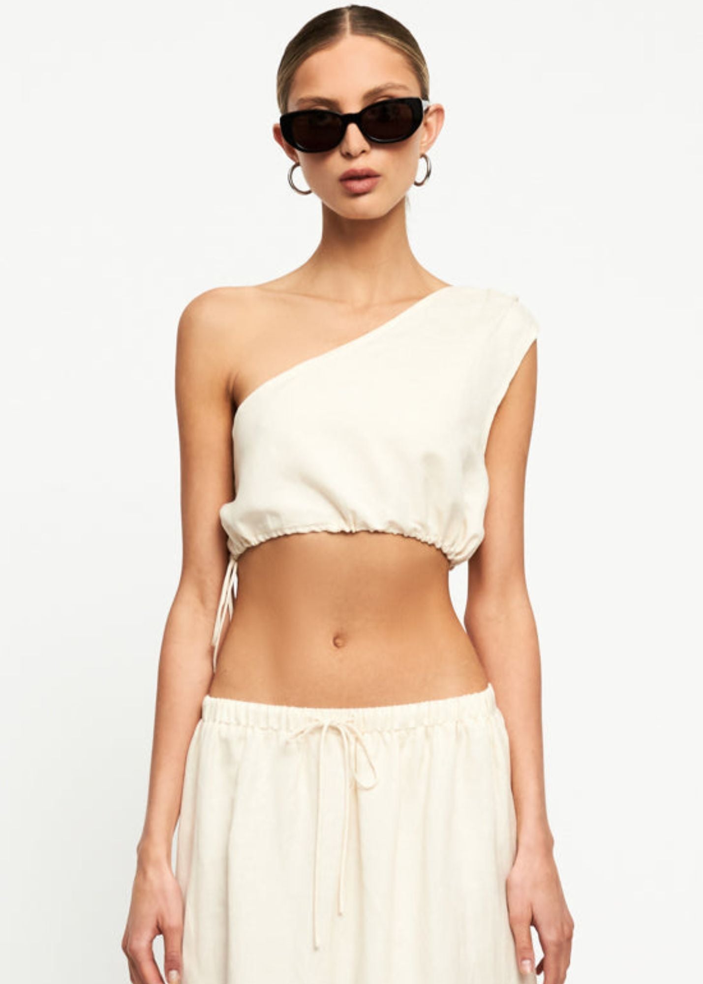 Alexandria Crop Top - Offwhite