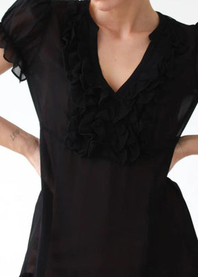 Duchess Mini Dress-Black