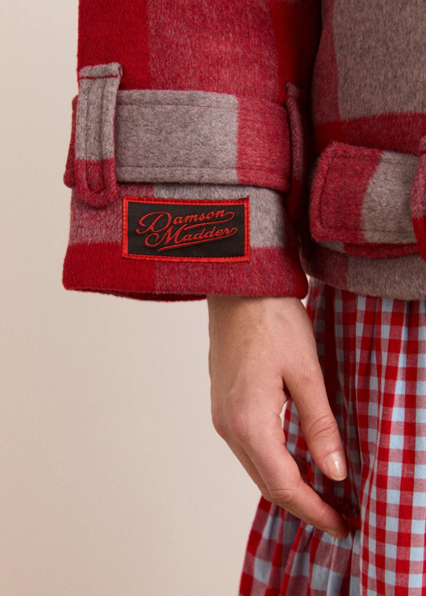 Polly Wool Bomber-Red