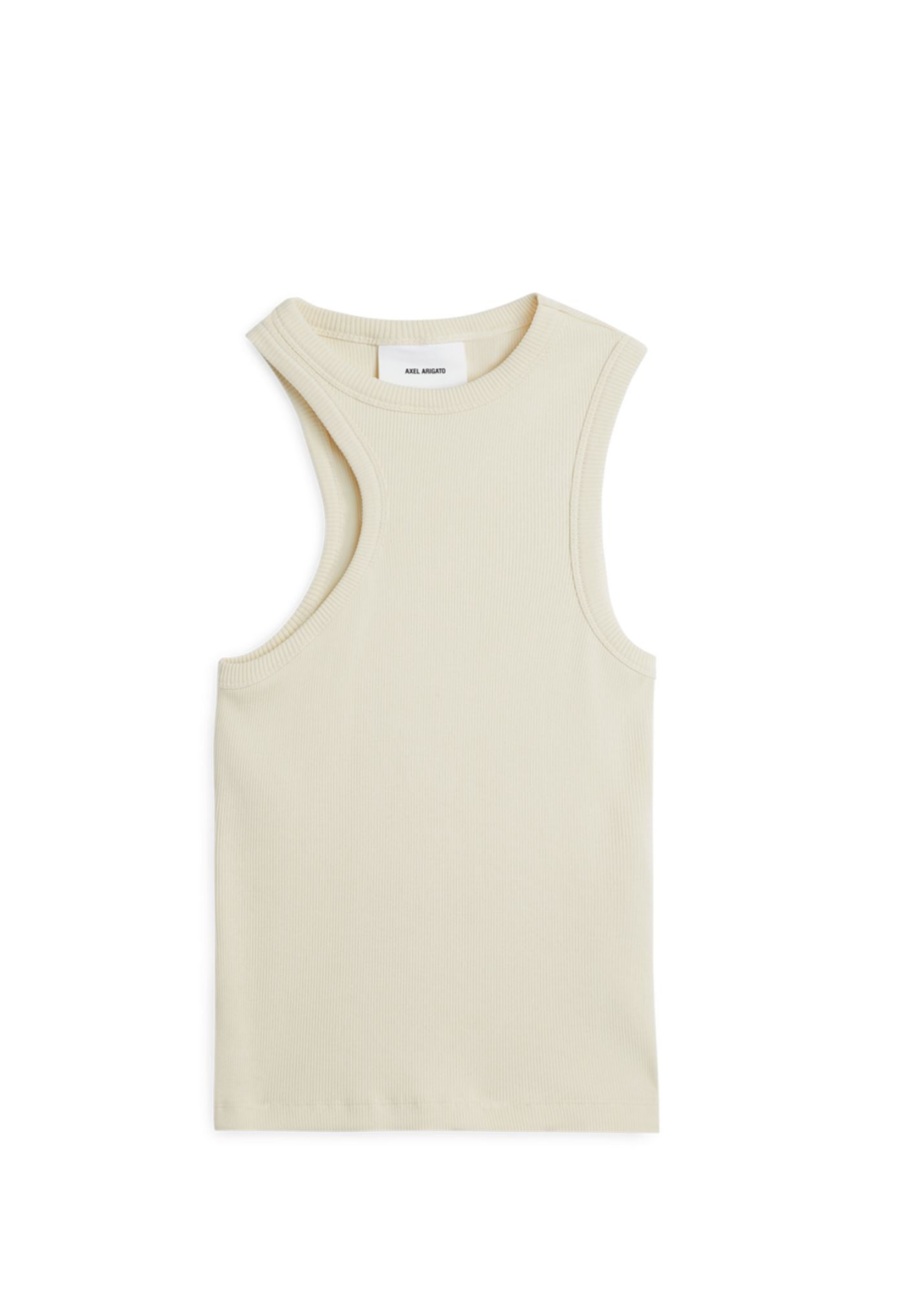 Scoop Tank Top-Pale Yellow