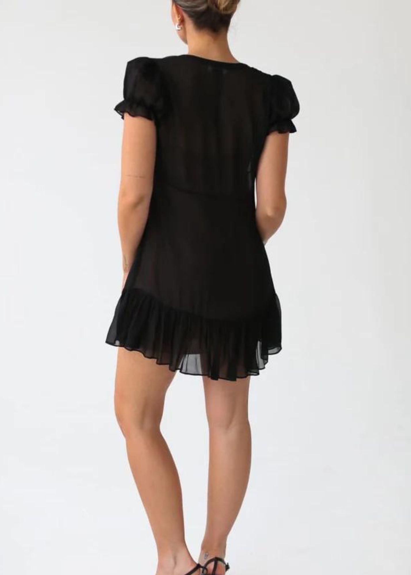 Duchess Mini Dress-Black