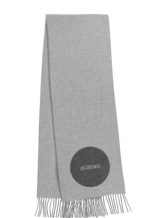 The Rond Carre Scarf-Grey