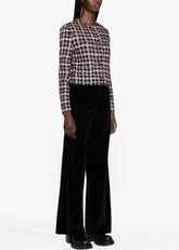 High Waisted Flared Black trousers