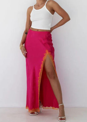 Meadow Skirt-Fuchsia