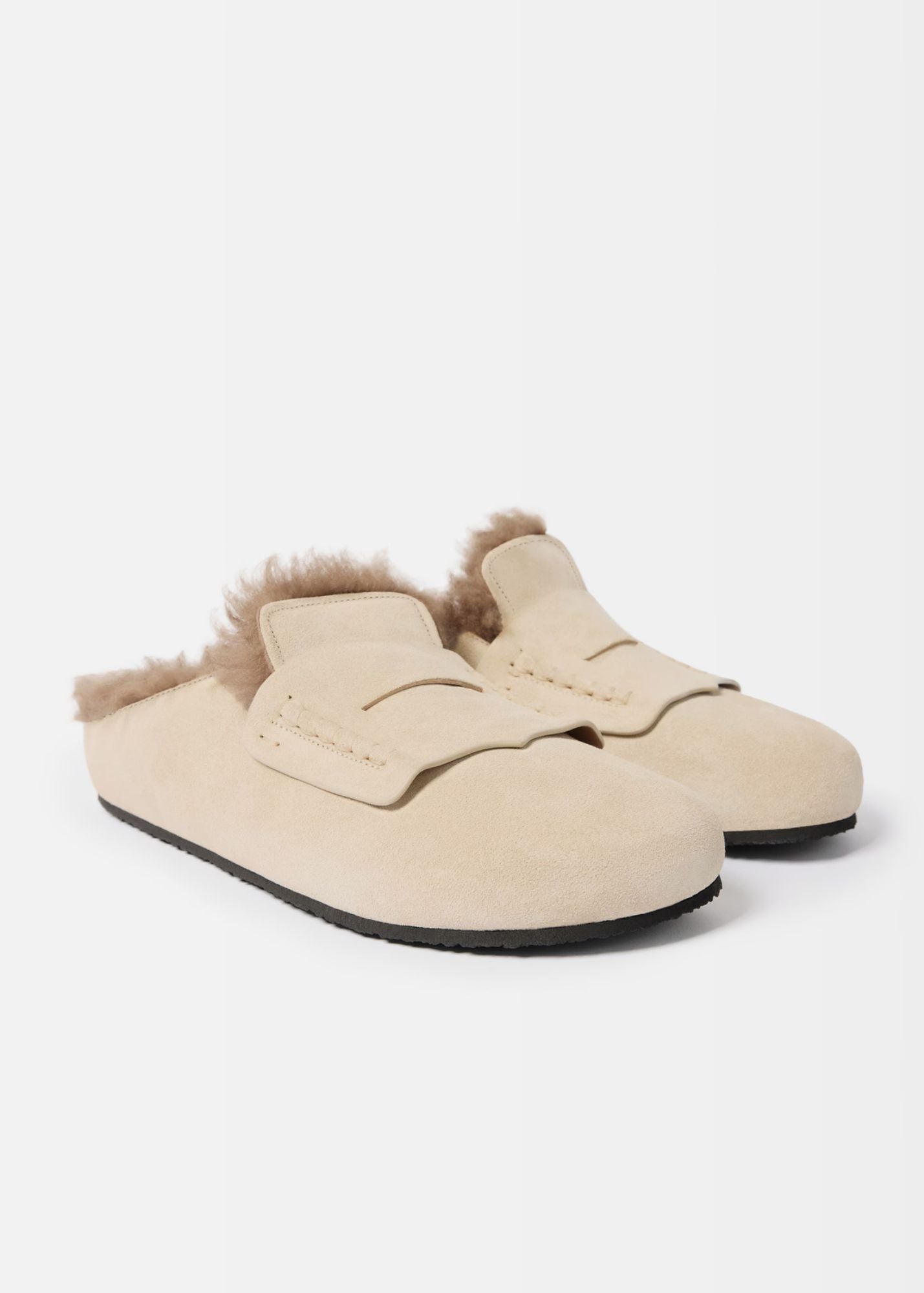 The Mocassins Mules-Beige - Pop Up Concepts